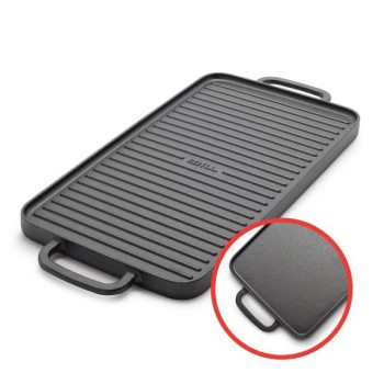 Bobby Flay Cast Iron 11" x 16.5" Reversible Grill & Griddle